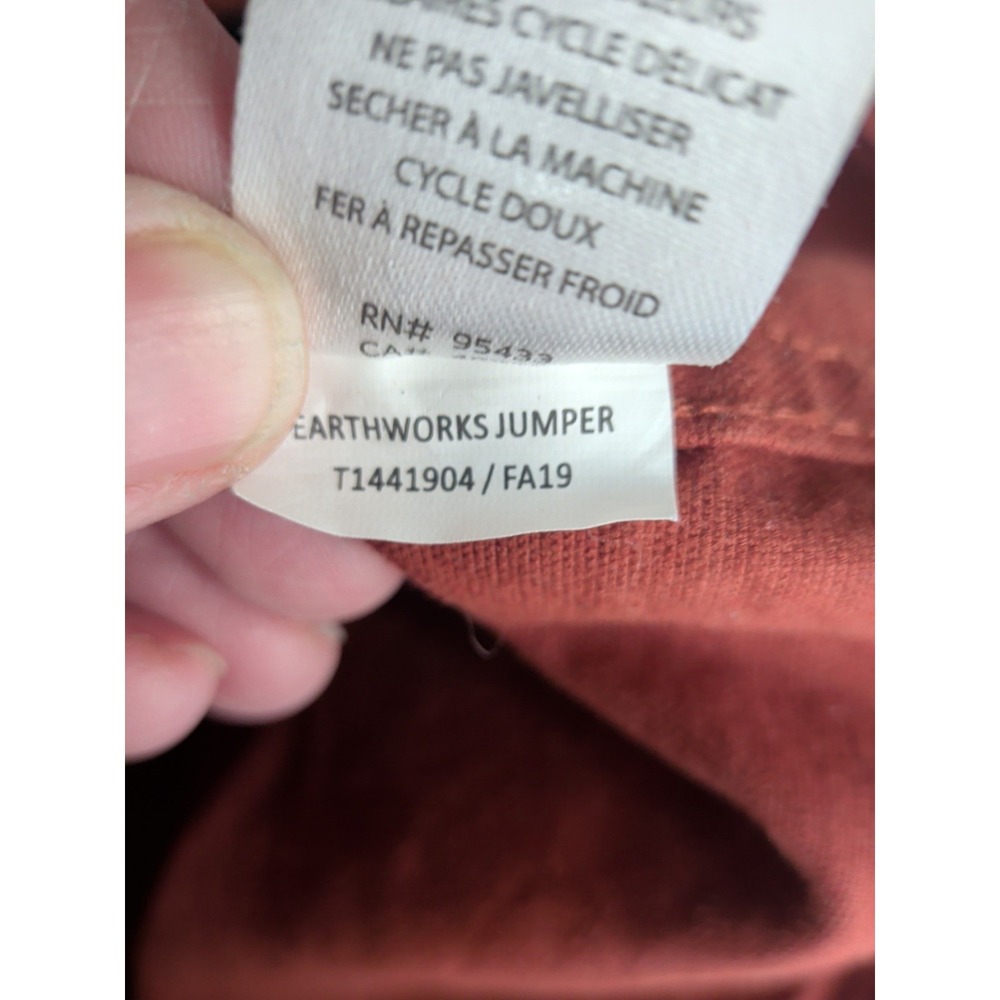 Toad and Co - Earthworks Jumper Dress in Rust Red - Picture 6 of 7